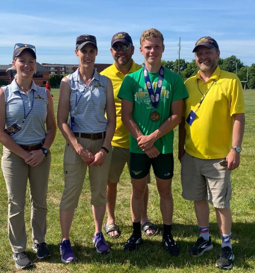 MC Track and Field Coaches and Evan Risinger