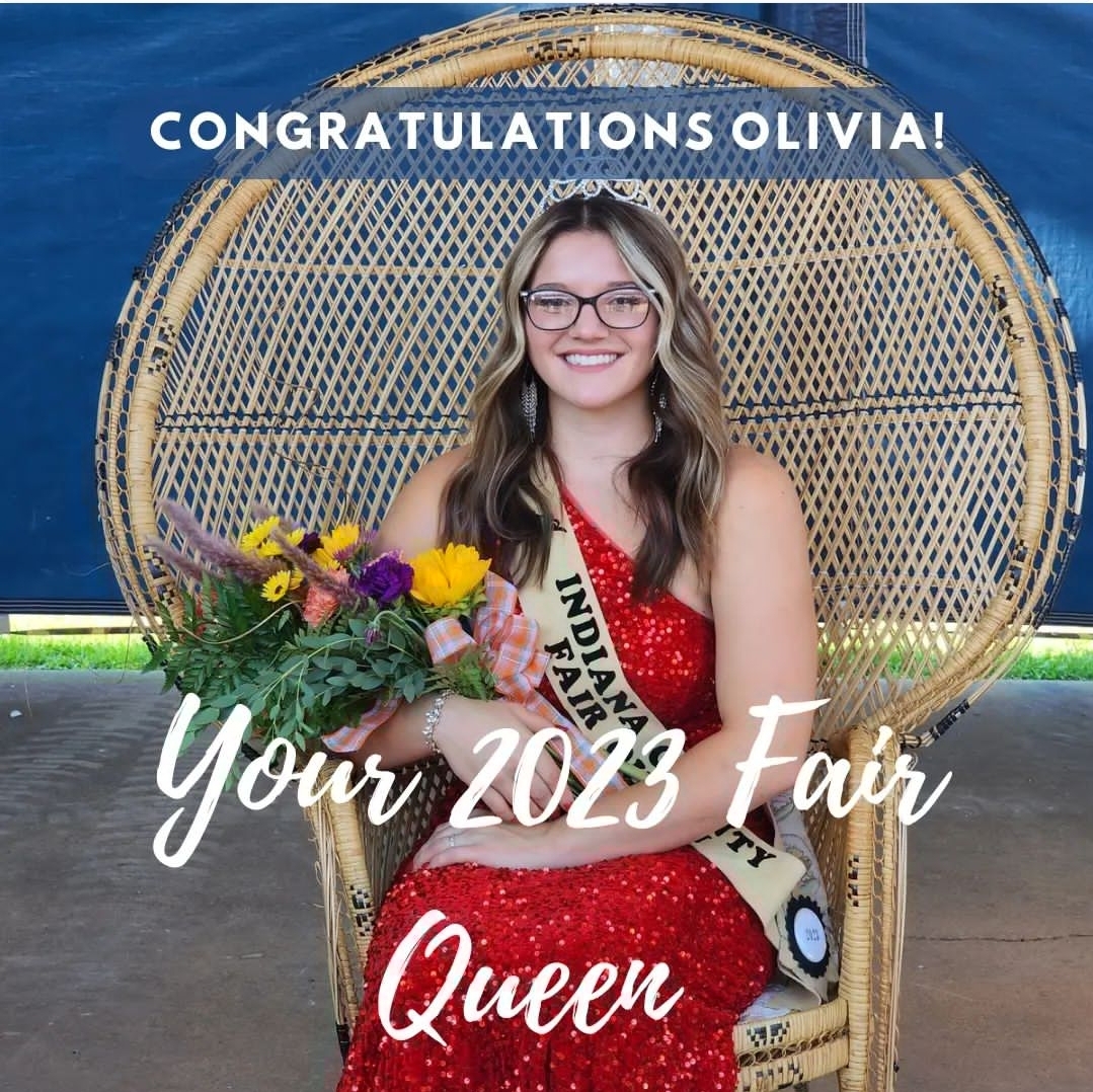 Olivia Short, our 2023 fair queen (Indiana County Fair Instagram)