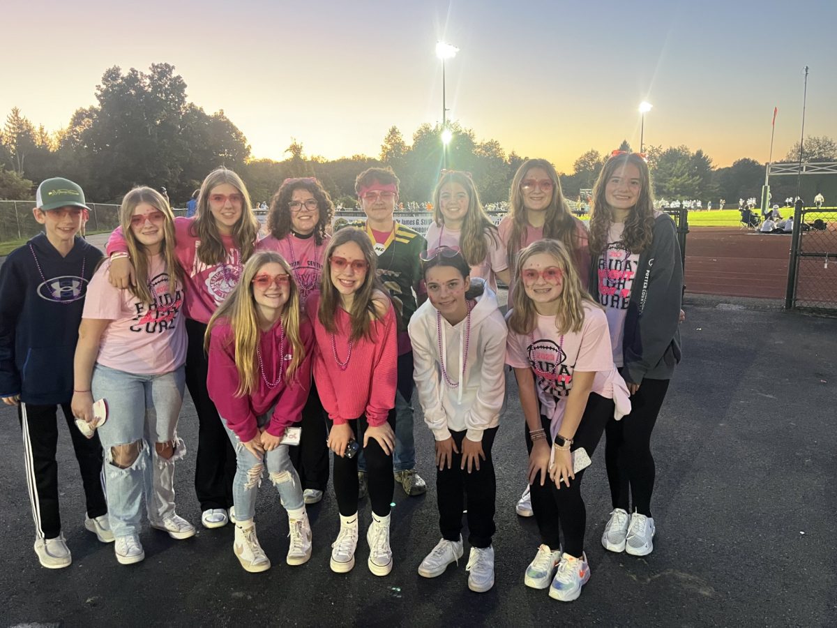 Pink Out supporters at the football game